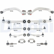 Delphi 12 x Control Arm Repair Kit Front fits Audi A6 C5 1997-2005