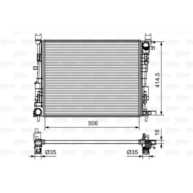 Valeo Engine Radiator 735634