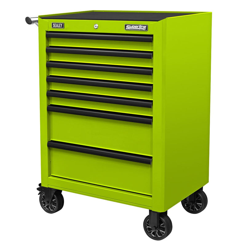 Superline Pro Superline PRO Rollcab 7 Drawer - Green/Black AP26479THV Superline Pro - Dynamic Drive