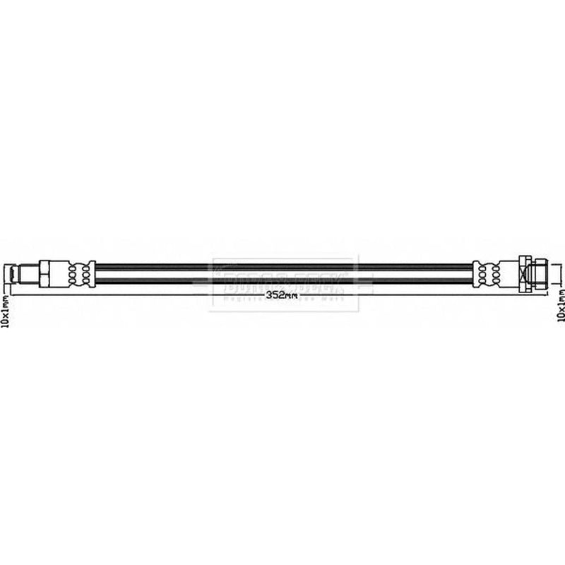 Borg & Beck Brake Hydraulic Hose Line outer BBH8353