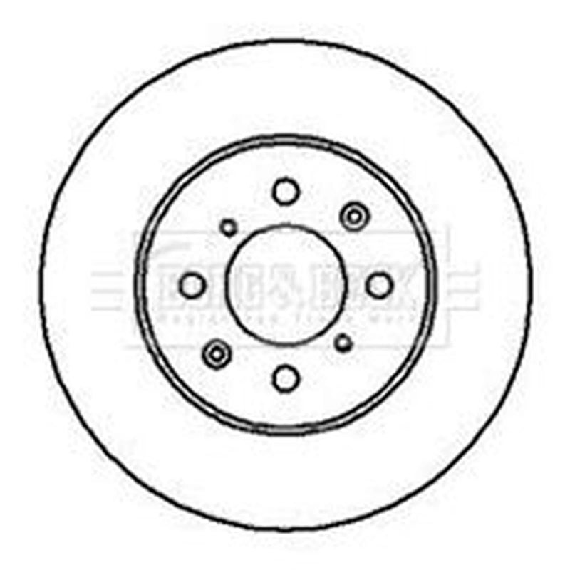 Borg & Beck Front Brake Discs & Pads fits Honda Civic VI Fastback 1997-2001 1.8