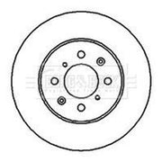 Borg & Beck Front & Rear Brake Discs & Pads fits Honda Civic VI Fastback