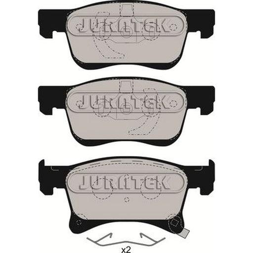 Juratek Front Brake Pad Set fits Opel Adam 2012-2019 1.0 1.2 1.4