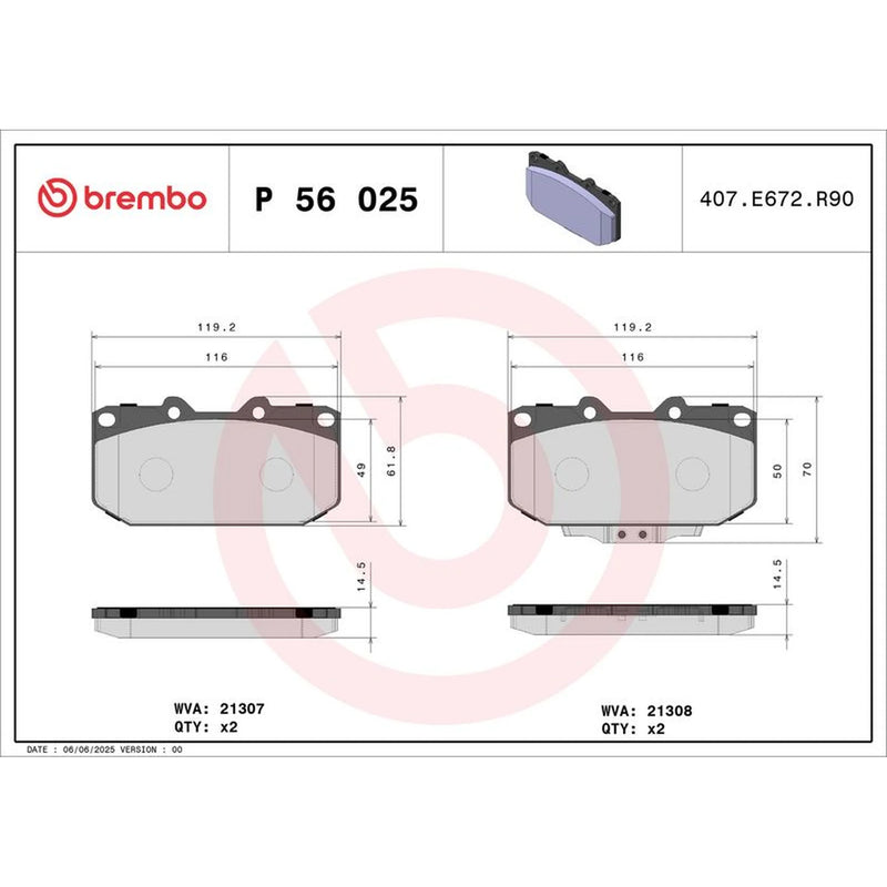 Brembo Front & Rear Brake Discs & Pads fits Subaru Impreza 1996-2000 2.0