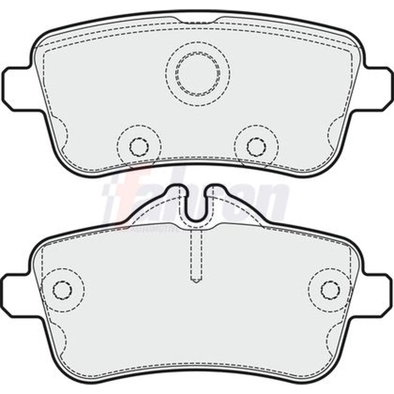 Fahren Rear Brake Pad Set FBP3726