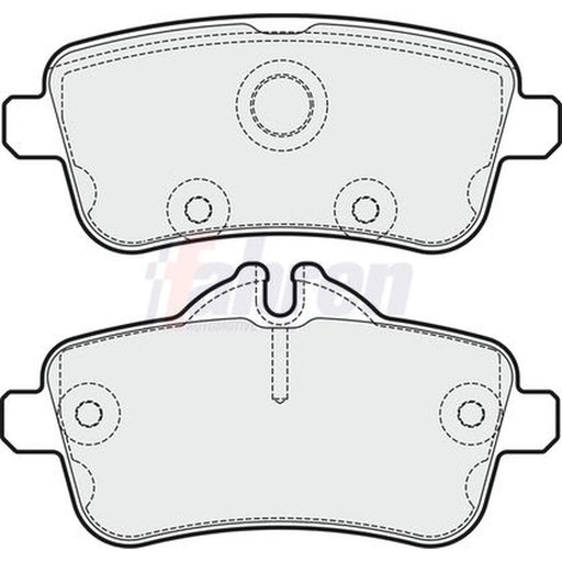 Fahren Rear Brake Pad Set FBP3726