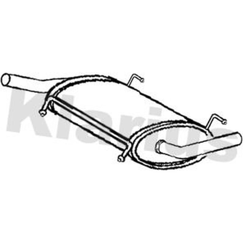 Klarius Box With Centre Pipe Centre fits Fiat Ducato 2006 on