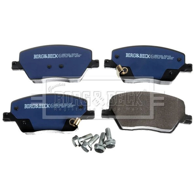 Borg & Beck Front Brake Vented Discs & Pads fits Fiat Tipo 2020 on 1.6