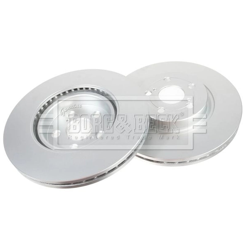 Borg & Beck Front Brake Discs & Pads fits Toyota Avensis 2003-2008 2.0 2.4