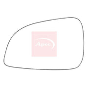 Apec Exterior Wing Mirror Glass Left fits Opel Adam 2012-2019 1.0 1.2 1.4