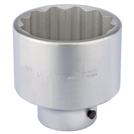 Draper Elora Bi-Hexagon Socket, 1" Sq. Dr., 80mm 67400 Draper - Dynamic Drive