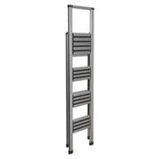 Sealey Aluminium Prof Folding Step Ladder 4-Step 150kg Capacity APSL4 Sealey  - Dynamic Drive