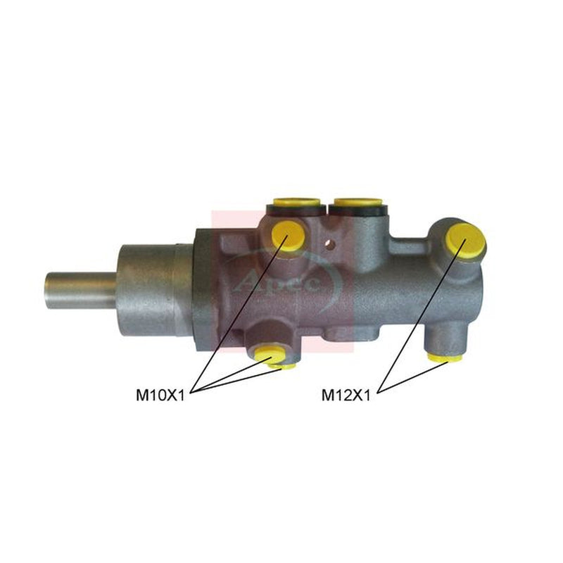 Apec Brake Master Cylinder Hydraulic Assembly fits Nissan Interstar 2002-2006