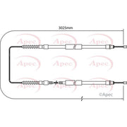 Apec Handbrake Cable Left Rear fits Citroën Relay I 1994-2002 1.9 2.5 2.8
