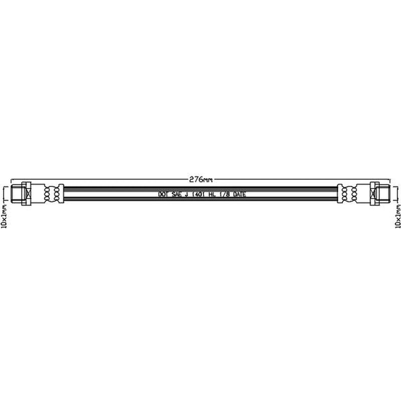 Juratek Brake Hydraulic Hose Line inner JBH1101