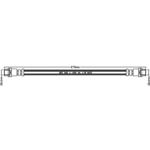 Juratek Brake Hydraulic Hose Line inner JBH1101
