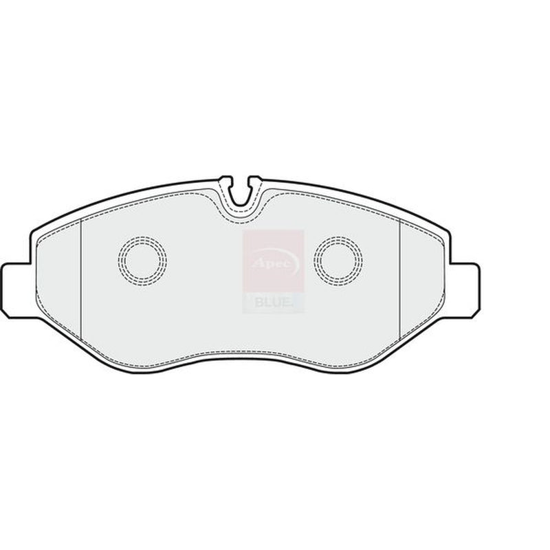 Apec Front Brake Pad Set fits Mercedes-Benz Eqv 2020 on 447.813 447.815