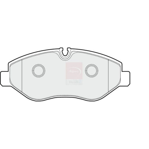 Apec Front Brake Pad Set fits Mercedes-Benz Eqv 2020 on 447.813 447.815