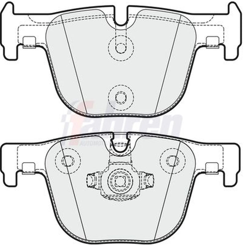Fahren Rear Brake Pad Set FBP3725