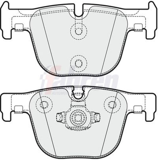 Fahren Rear Brake Pad Set FBP3725