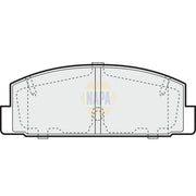 NAPA Rear Brake Pad Set fits Mazda 323 F/P 1998-2004 2.0