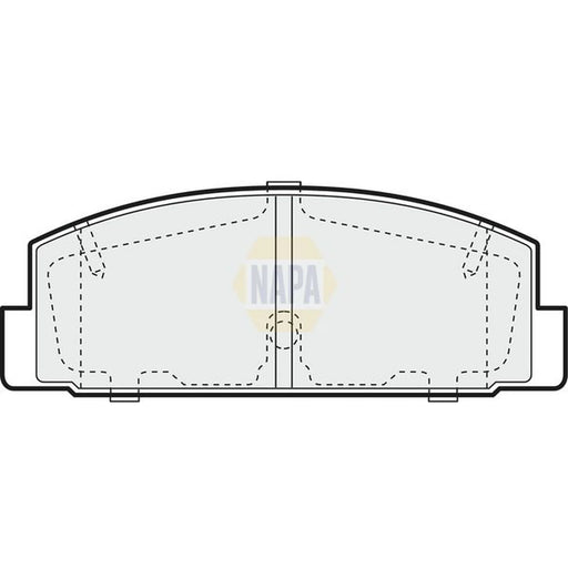 NAPA Rear Brake Pad Set fits Mazda 323 F/P 1998-2004 2.0