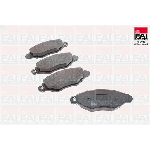 FAI Front Brake Pad Set fits Citroën Xsara 1997-2005 1.4 1.5 1.8