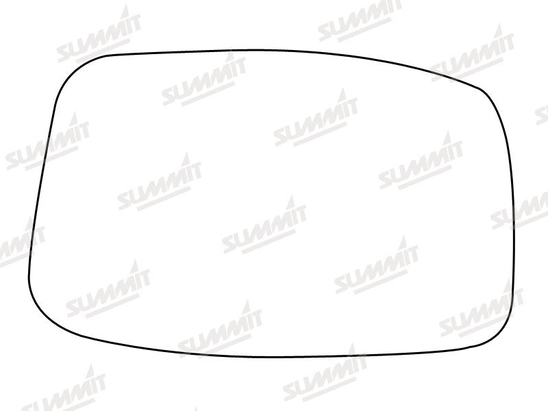 Summit Stick-On Standard Mirror Glass fits Peugeot 807 02 on RHS Summit - Bars 4 Cars
