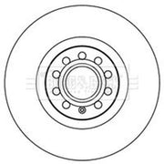 Borg & Beck Front Brake Vented Discs & Pads fits Audi A6 C5 1998-2005 4.2