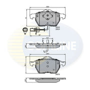 Comline Front & Rear Brake Discs & Pads fits Audi A6 C5 1999-2005 3.7