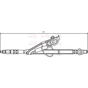 Apec Brake Hydraulic Hose Line Front Left fits Ford Mpv 1996-2003 1.3 1.8