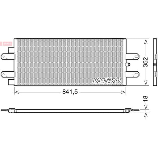 Denso Air Conditioning Condenser fits Scania P I 2003-2019
