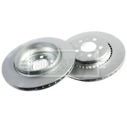 Borg & Beck 2 x Vented Brake Discs fits Volvo XC90 I 2002-2014 2.5 3.2