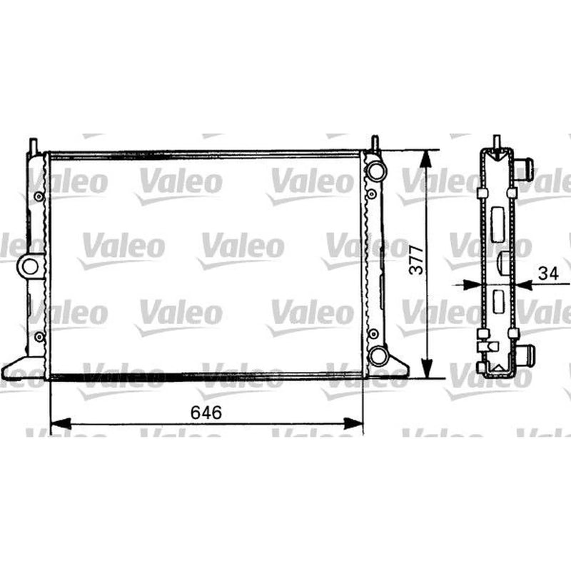 Valeo Engine Radiator 731386