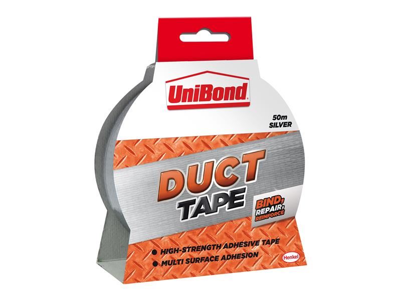 UniBond DIY Duct Tape Silver 50mm x 50m UniBond - NN4 Online
