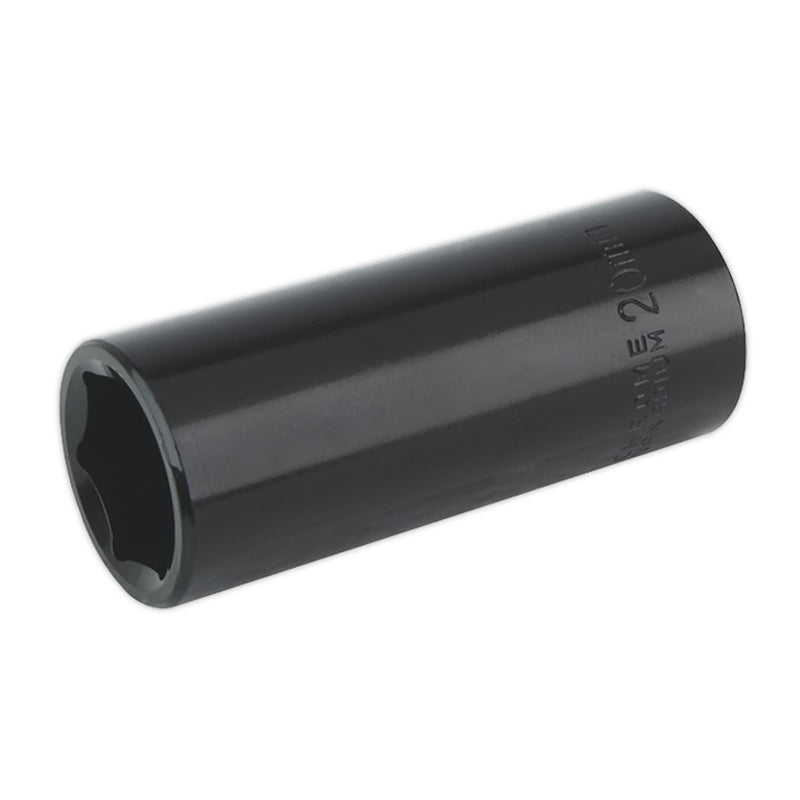 Sealey Impact Socket 20mm Deep 1/2"Sq Drive IS1220D Sealey - Dynamic Drive