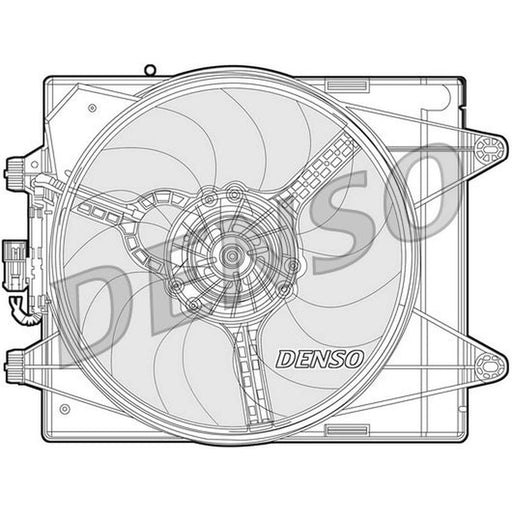 Denso Engine Cooling Fan fits Lancia Ypsilon 2011 on 0.9