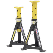 Sealey AXLe Stands (Pair) 3 Tonne Capacity per Stand Yellow AS3Y Sealey - Dynamic Drive