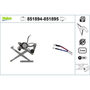 Valeo Electric Window Regulator Lifter Left Front 851894