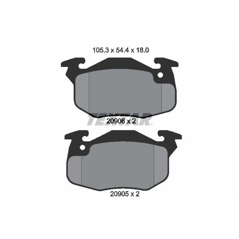 Textar Front Brake Pad Set 2090602