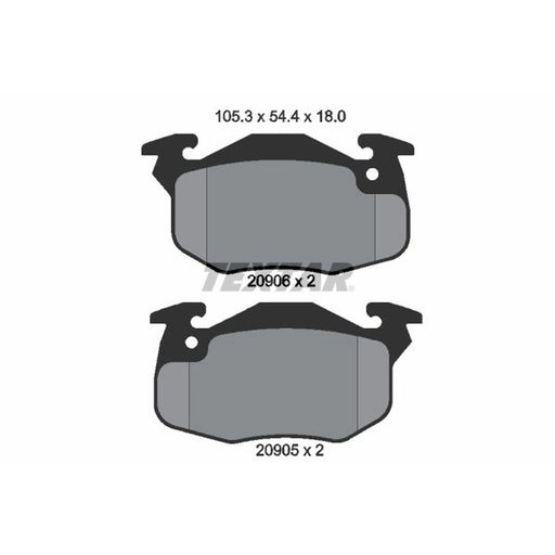 Textar Front Brake Pad Set 2090602