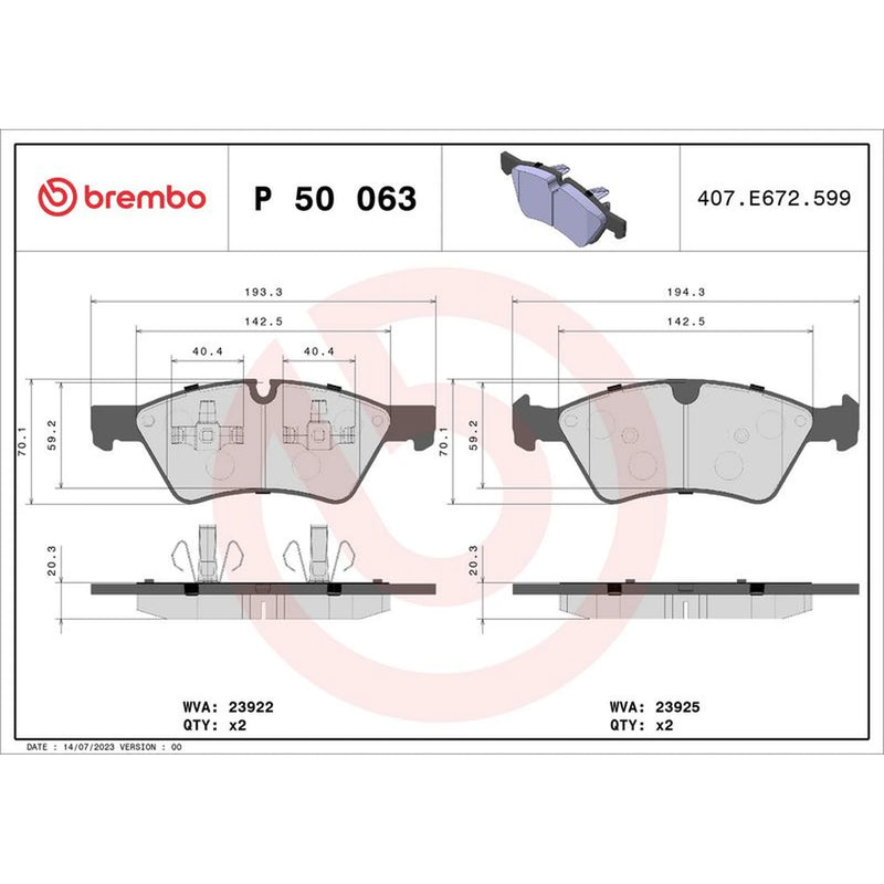 Brembo Front & Rear Brake Discs & Pads fits Mercedes-Benz G-Class 2004-2012