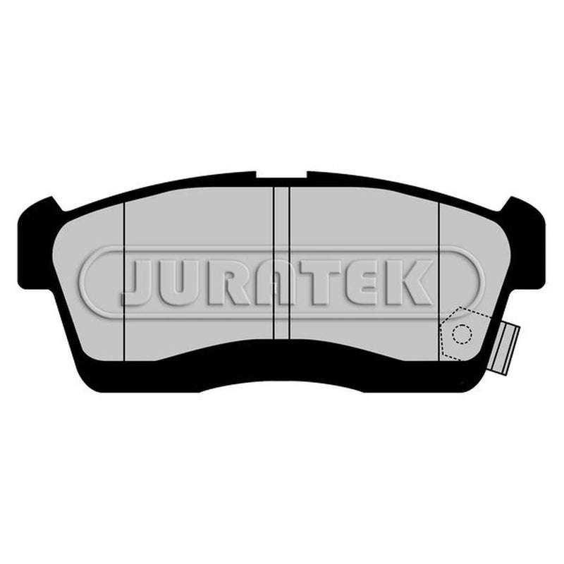 Juratek Front Brake Pad Set fits Daihatsu Charade VI 2003 on 1.0