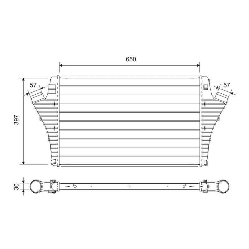 Valeo Intercooler (Charge Air Cooler) 817697