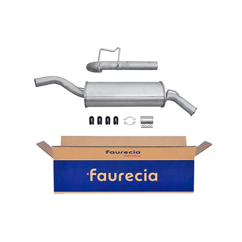 Hella End Silencer Rear fits Renault Clio I 1991-1998 1.2 1.9