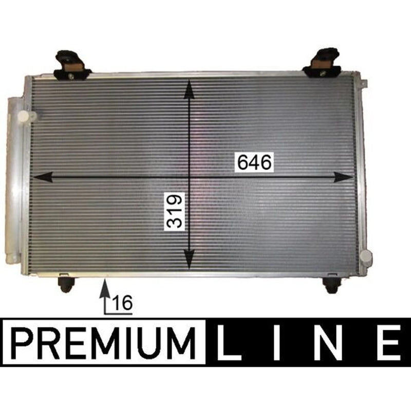 Mahle Air Conditioning Condenser fits Toyota Corolla Verso 2004-2009 1.6 1.8 2.0