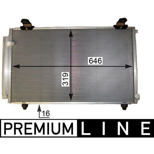 Mahle Air Conditioning Condenser fits Toyota Corolla Verso 2004-2009 1.6 1.8 2.0
