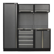 Sealey Superline Pro 2.0m Storage System Stainless Worktop APMSSTACK02SS Sealey - Dynamic Drive