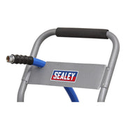 Heavy-Duty Hose Reel Cart with 5m Heavy-Duty Ø19mm Hot & Cold Rubber Water Hose Sealey - Dynamic Drive