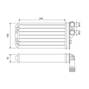 Valeo Heater Matrix Core Heat Exchanger 811503